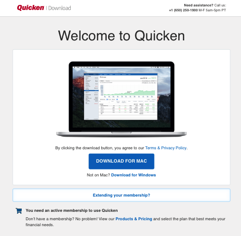 category list in quicken for mac